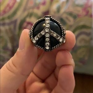 Lucky brand peace ring